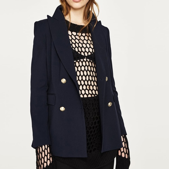 Zara double breasted jacket Clearance